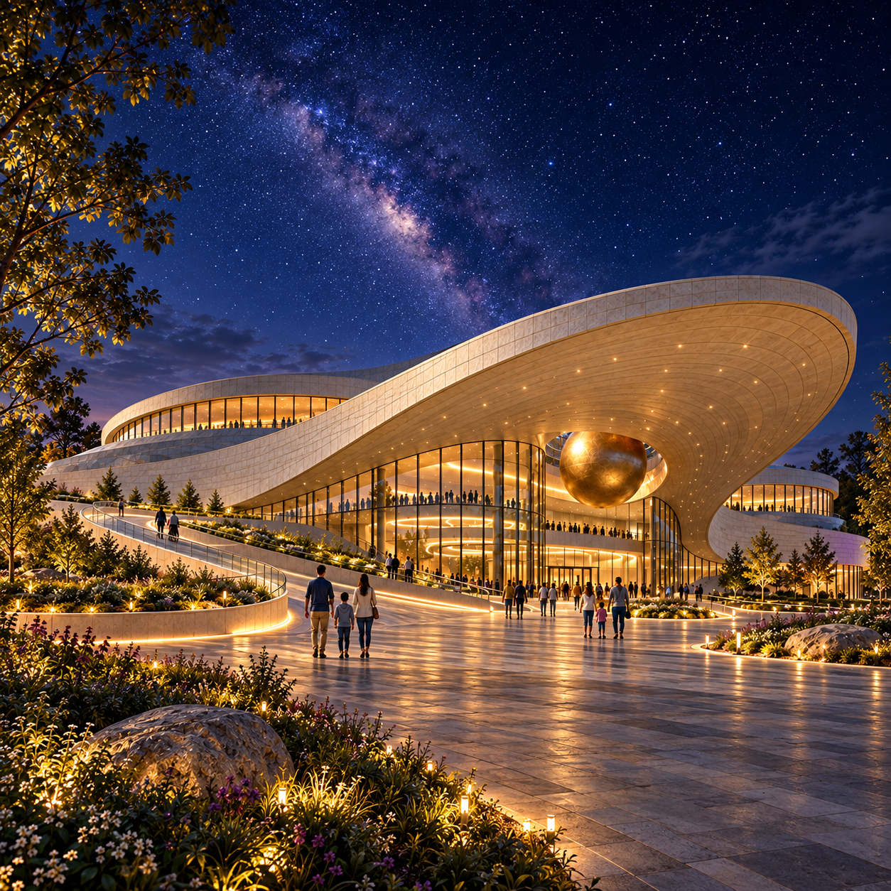 Concept rendering of Tranquility park and gardens